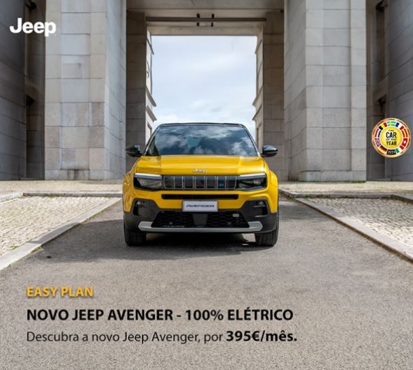 Novo Jeep Avenger 100% Eltrico - Por 395/ms