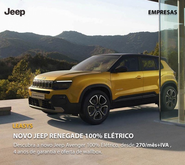 Novo Jeep Avenger 100% Eltrico - Desde 270/ms + IVA
