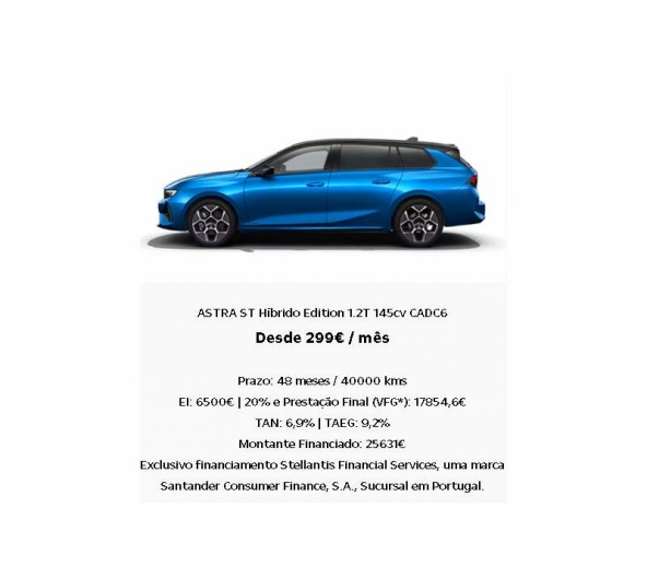 ASTRA ST H�brido Edition 1.2T 145cv CADC6 Desde 299� / m�s*
