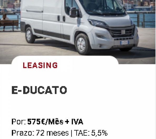 LEASING E-DUCATO Por: 575�/M�s + IVA*
