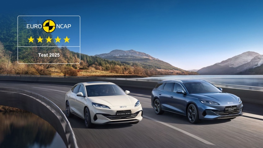 BYD SEAL 6 DM-i e SEAL 6 DM-i TOURING conquistam classifica��o m�xima de cinco estrelas Euro NCAP.