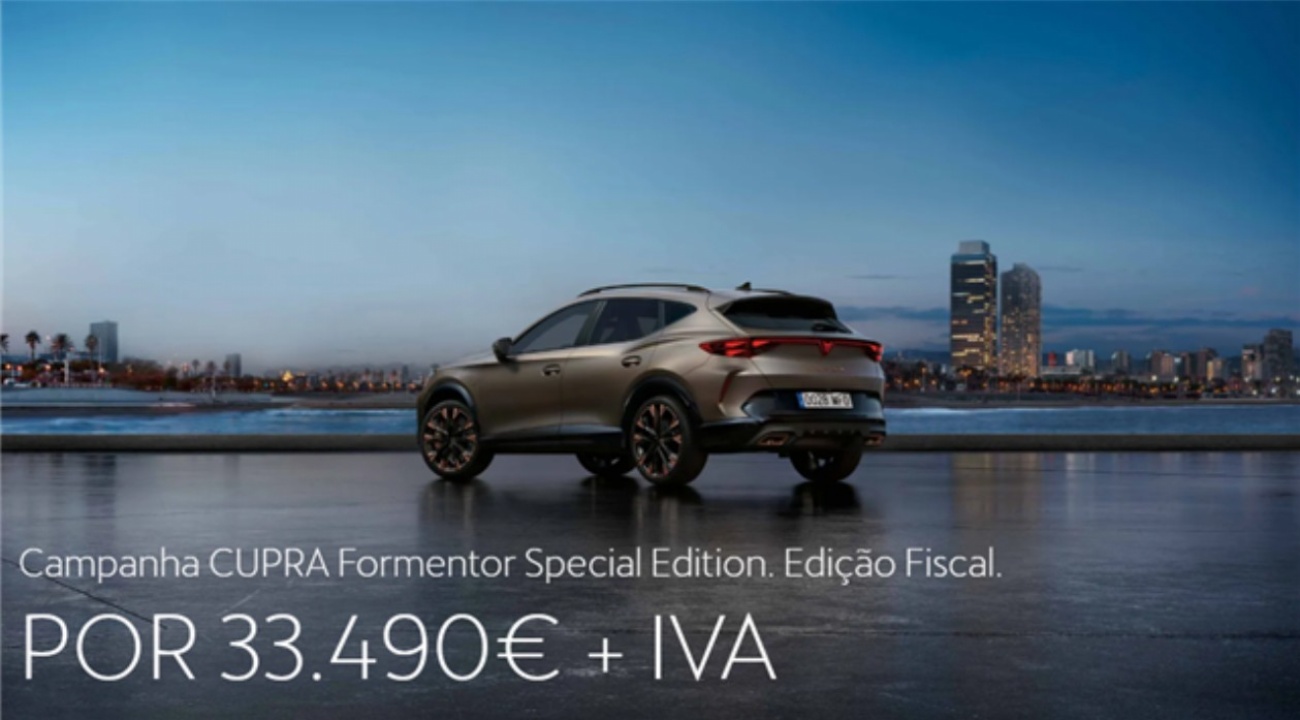 Cupra Formentor Special Edition. Edição Fiscal por 33.490€ + IVA Cupra Formentor Special Edition. Edição Fiscal por 33.490€ + IVA
