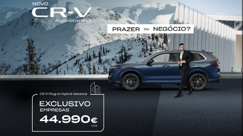 Honda refor�a proposta para empresas: CR-V Plug-in Hybrid com Tributa��o Aut�noma de 7,5%