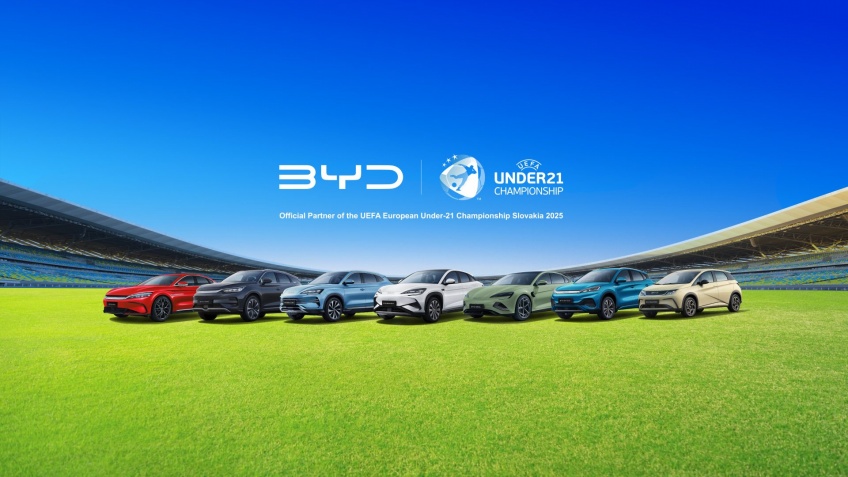 A BYD  Parceiro Oficial do EURO Sub-21 de 2025