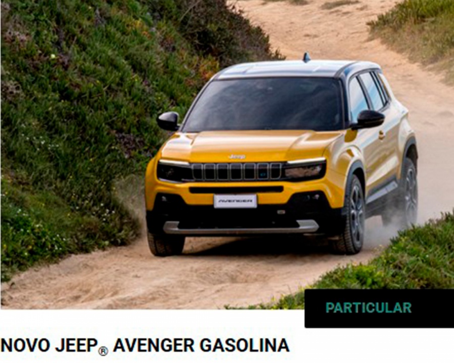 NOVO JEEP® AVENGER GASOLINA Por 199€ / Mês NOVO JEEP® AVENGER GASOLINA Por 199€ / Mês