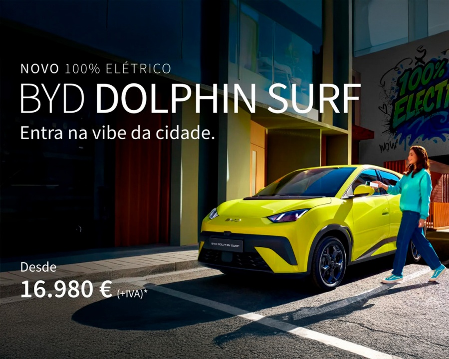 Novo BYD DOLPHIN SURF - Desde 16.980 € (+ IVA)* Novo BYD DOLPHIN SURF - Desde 16.980 € (+ IVA)*