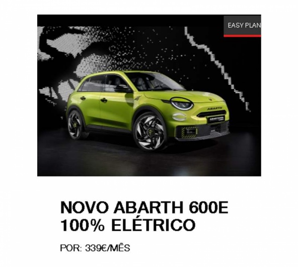 NOVO ABARTH 600e 100% EL�TRICO Por 339�/m�s