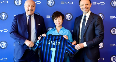 Grupo BYD  o parceiro automvel global do FC Internazionale Milano