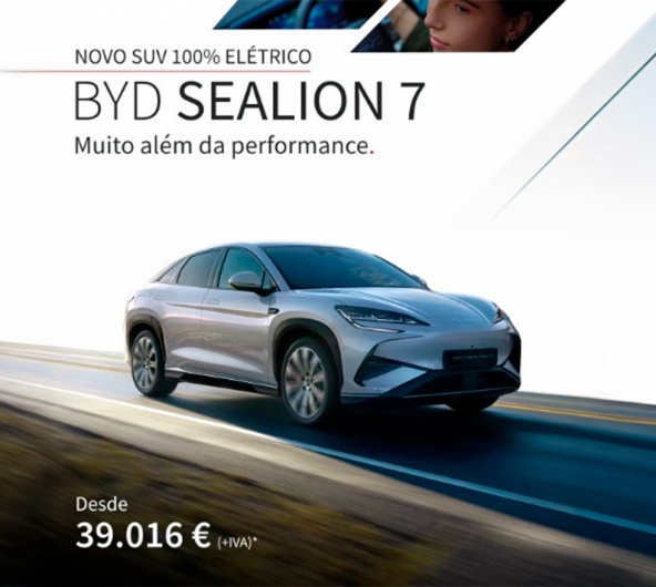 Novo BYD SEALION 7  desde 39.016 + IVA €* Novo BYD SEALION 7  desde 39.016 + IVA €*