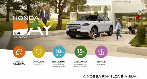 Honda Day regressa a 24 de outubro com ofertas exclusivas para clientes