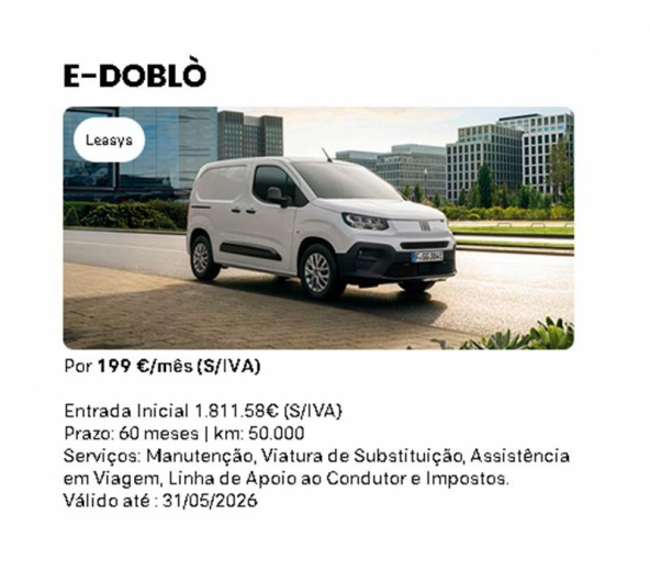 Leasys - E-DOBL� Por 199 �/m�s (S/IVA)