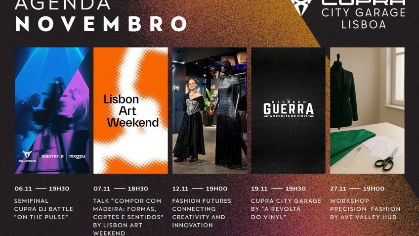 Arte, Moda e Msica em novembro na CUPRA City Garage Lisboa