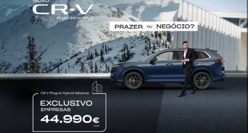 Honda refor�a proposta para empresas: CR-V Plug-in Hybrid com Tributa��o Aut�noma de 7,5%