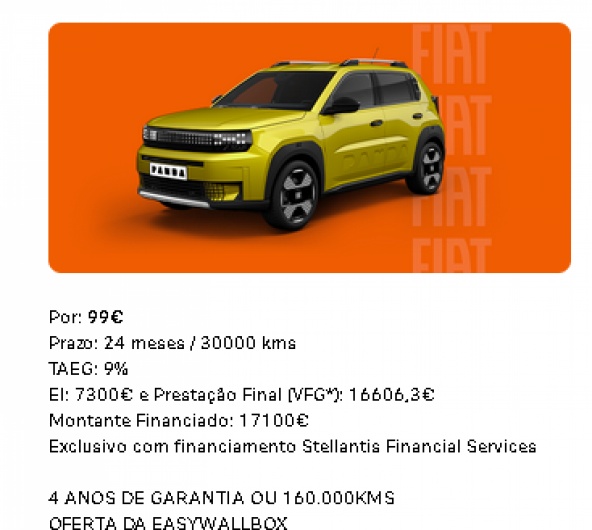 Grande Panda Elétrico Por: 99€* Grande Panda Elétrico Por: 99€*