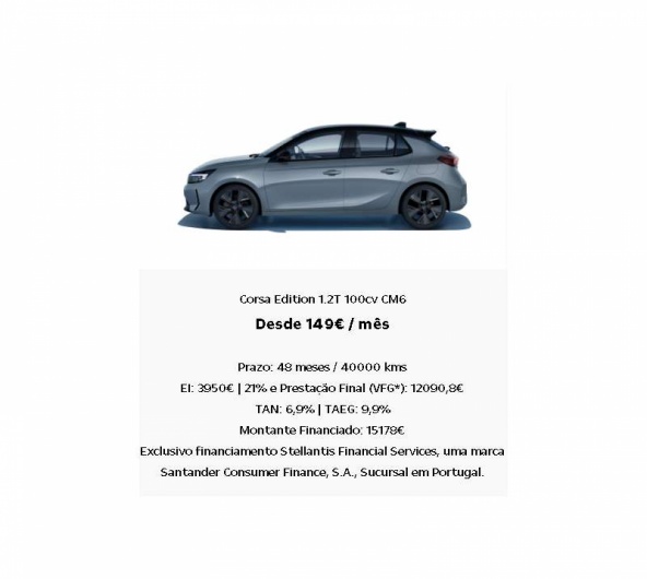 OPEL Corsa Edition 1.2T 100cv CM6 Desde 149� / m�s