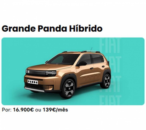 Fiat Grande Panda H�brido Por: 16.900� ou 139�/m�s