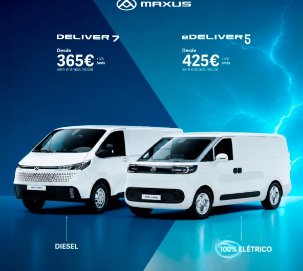 Maxus eDeliver 5 desde 425� / M�s+ IVA sem entrada inicial.